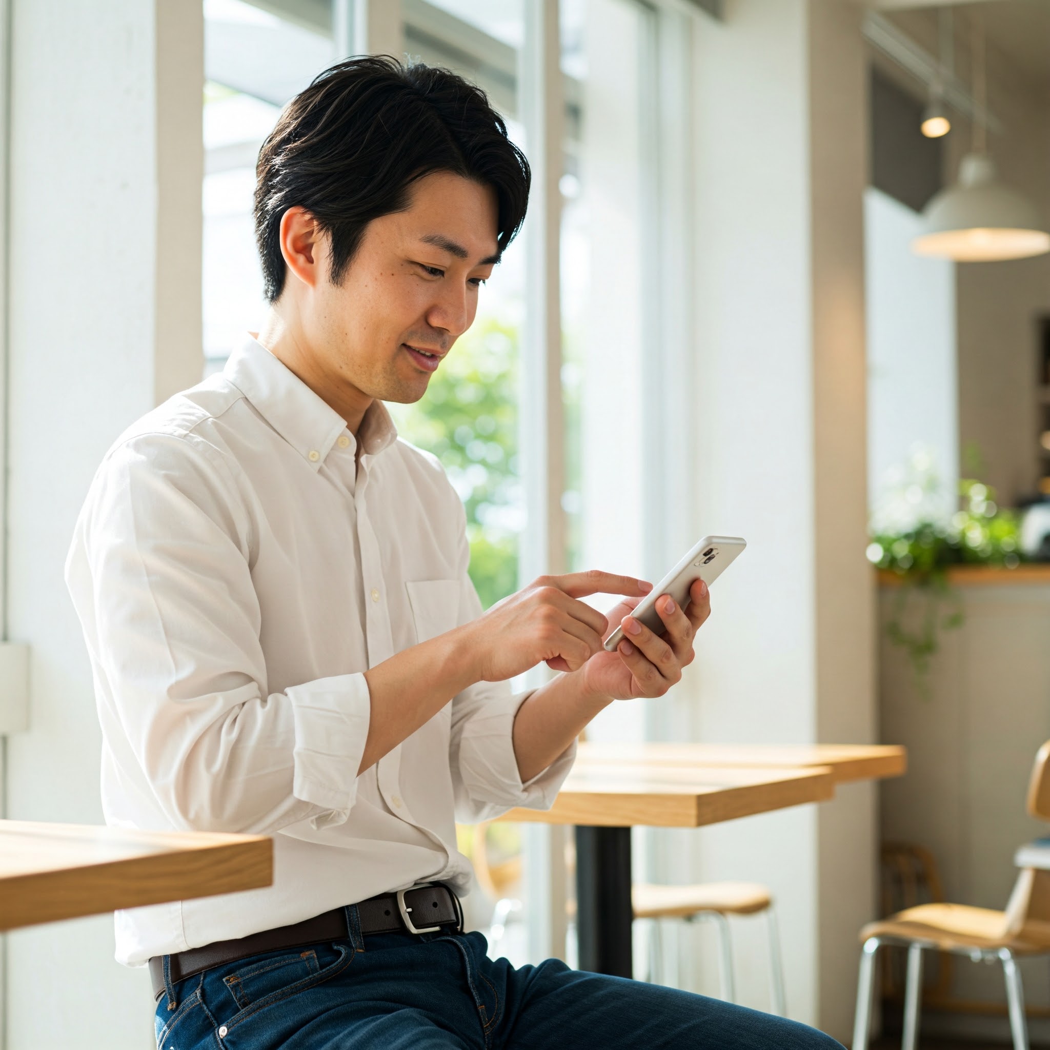 スマホが好きな男性