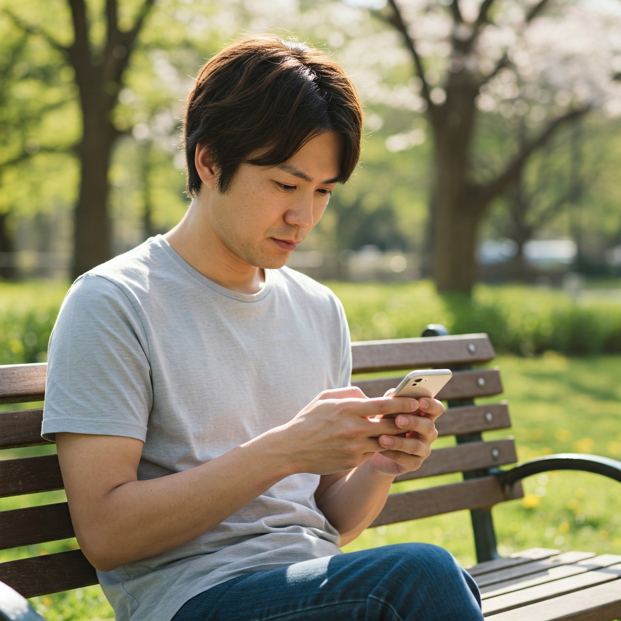 Google Pixel 8a 128GBを使っている男性