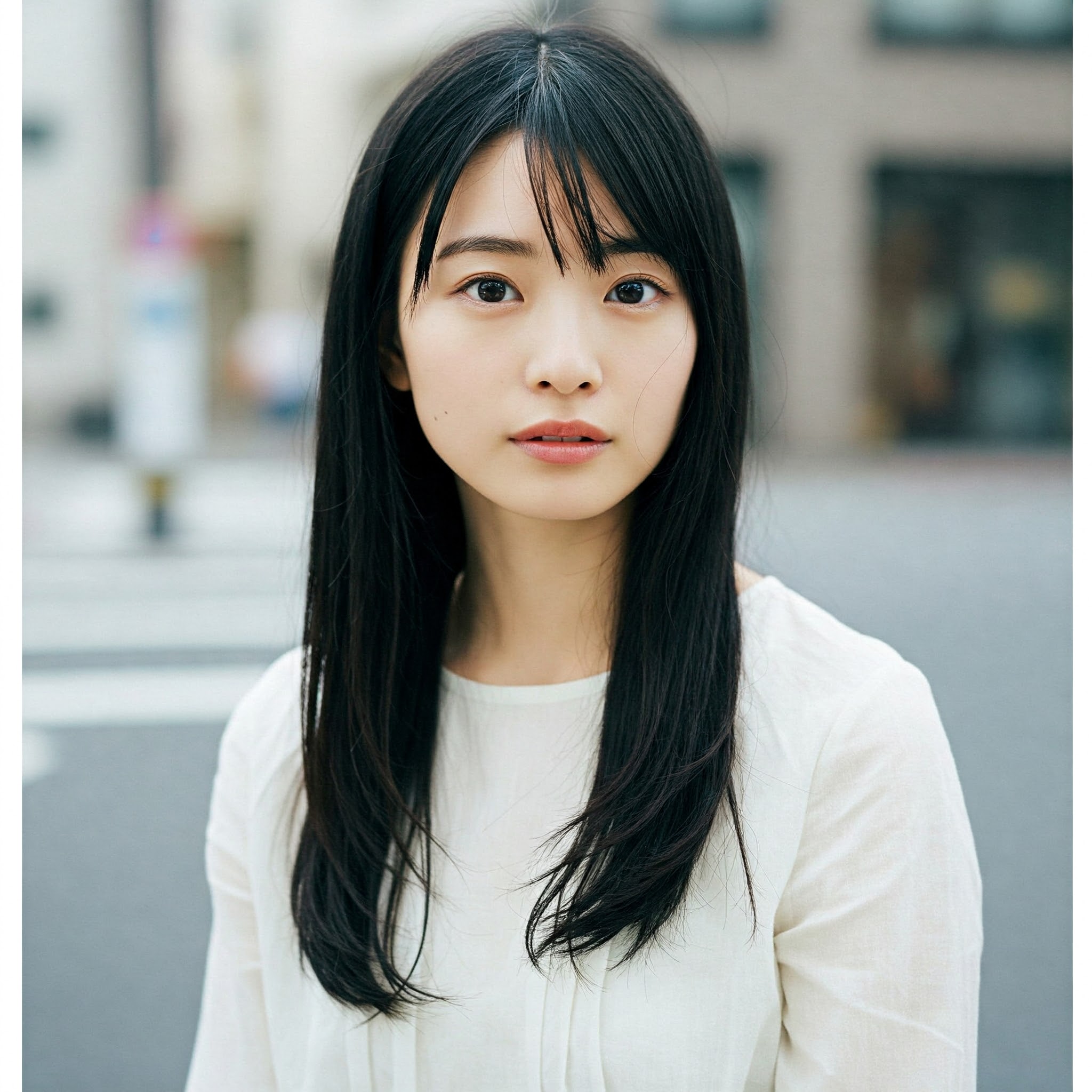 色白な女性