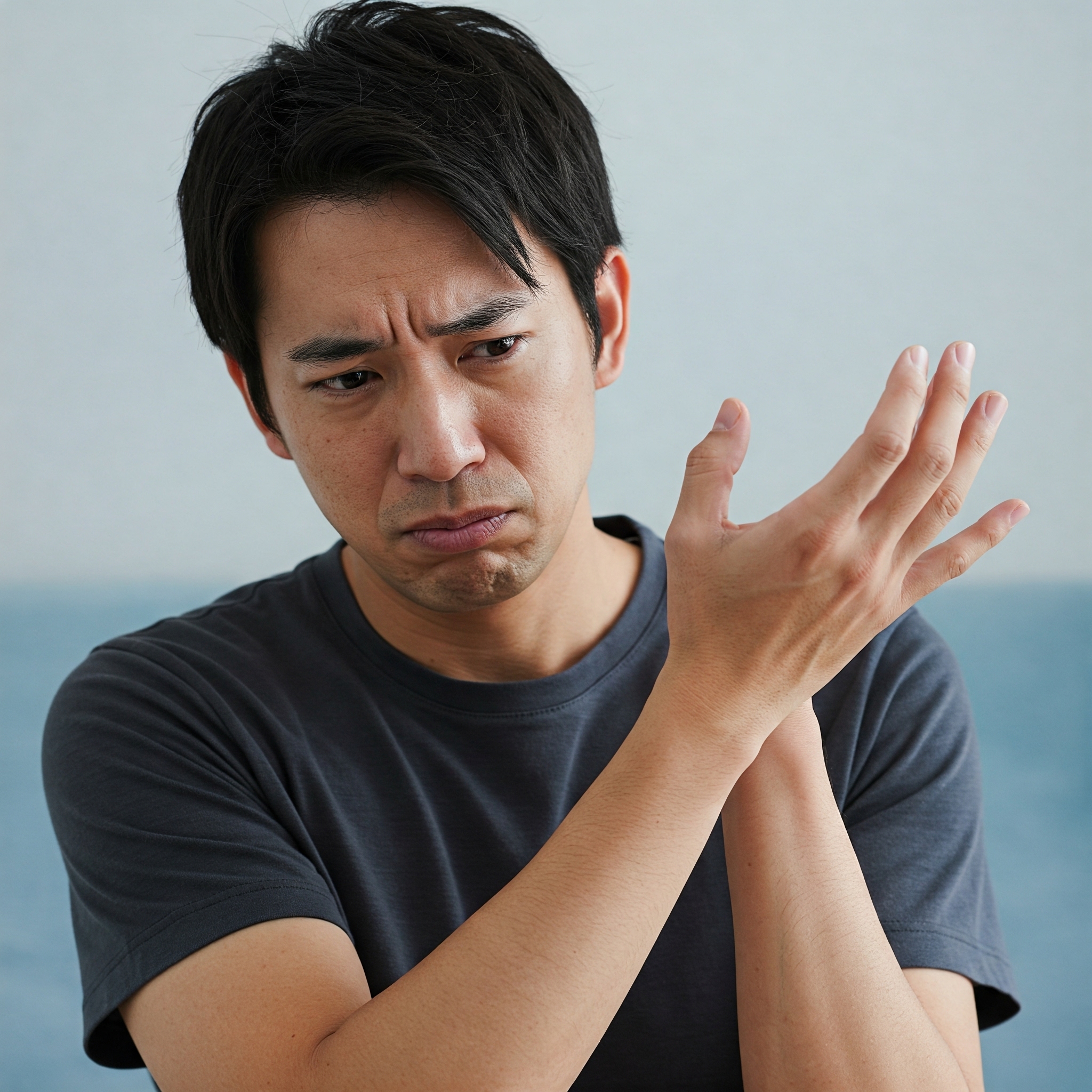 手の違和感