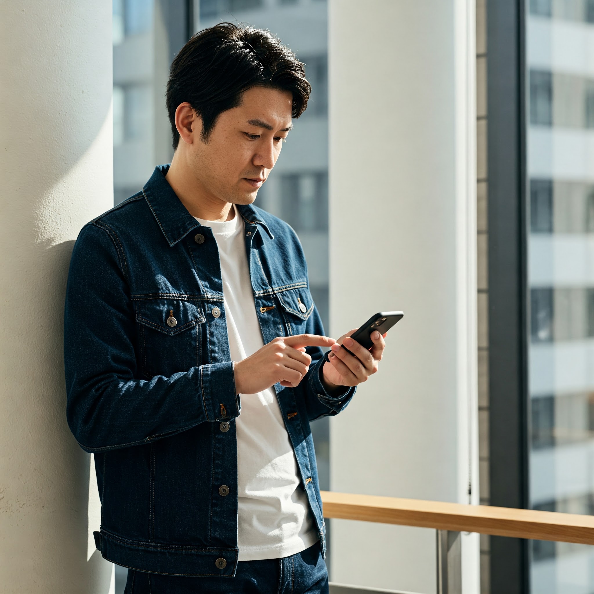 スマホが好きな男性
