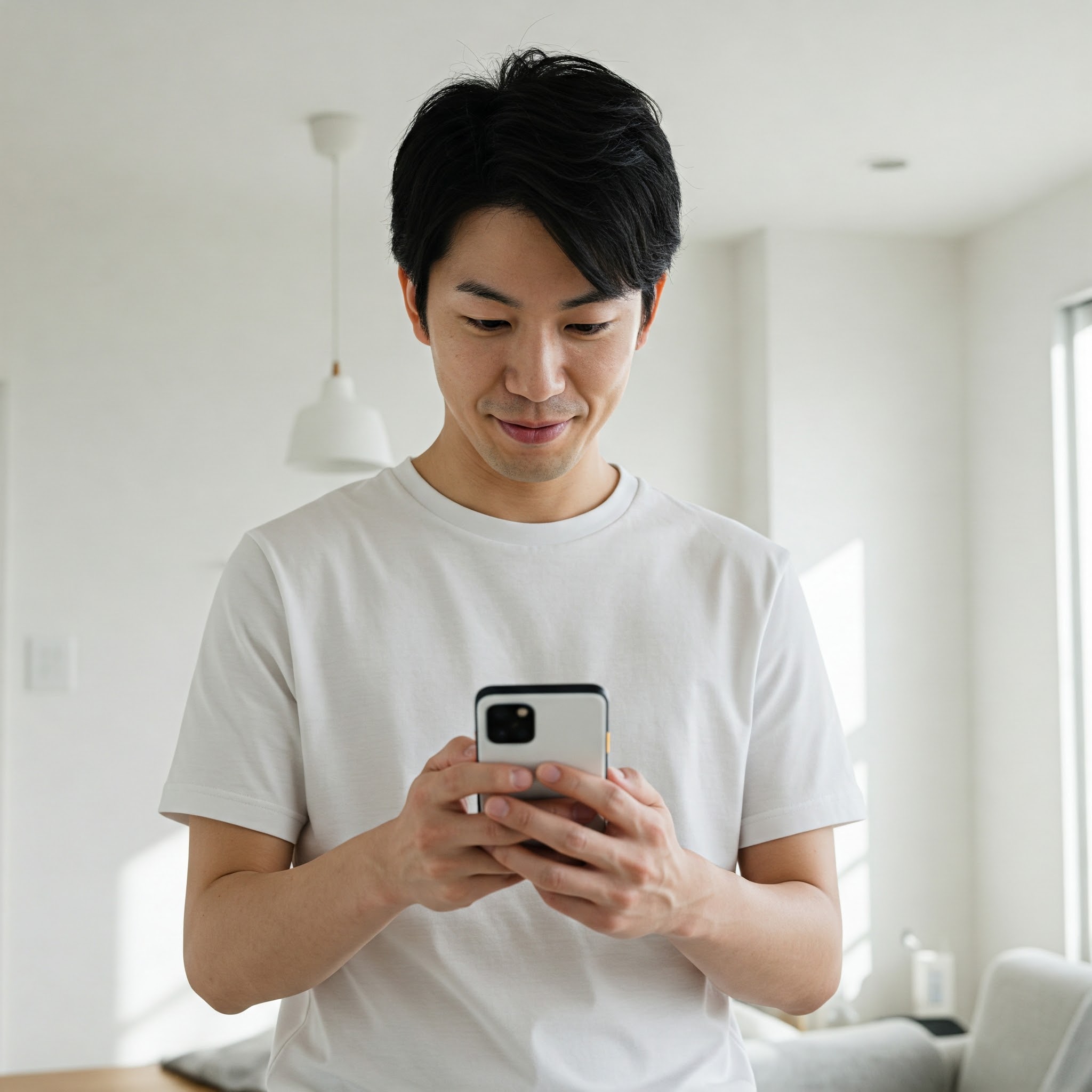 スマホが好きな男性