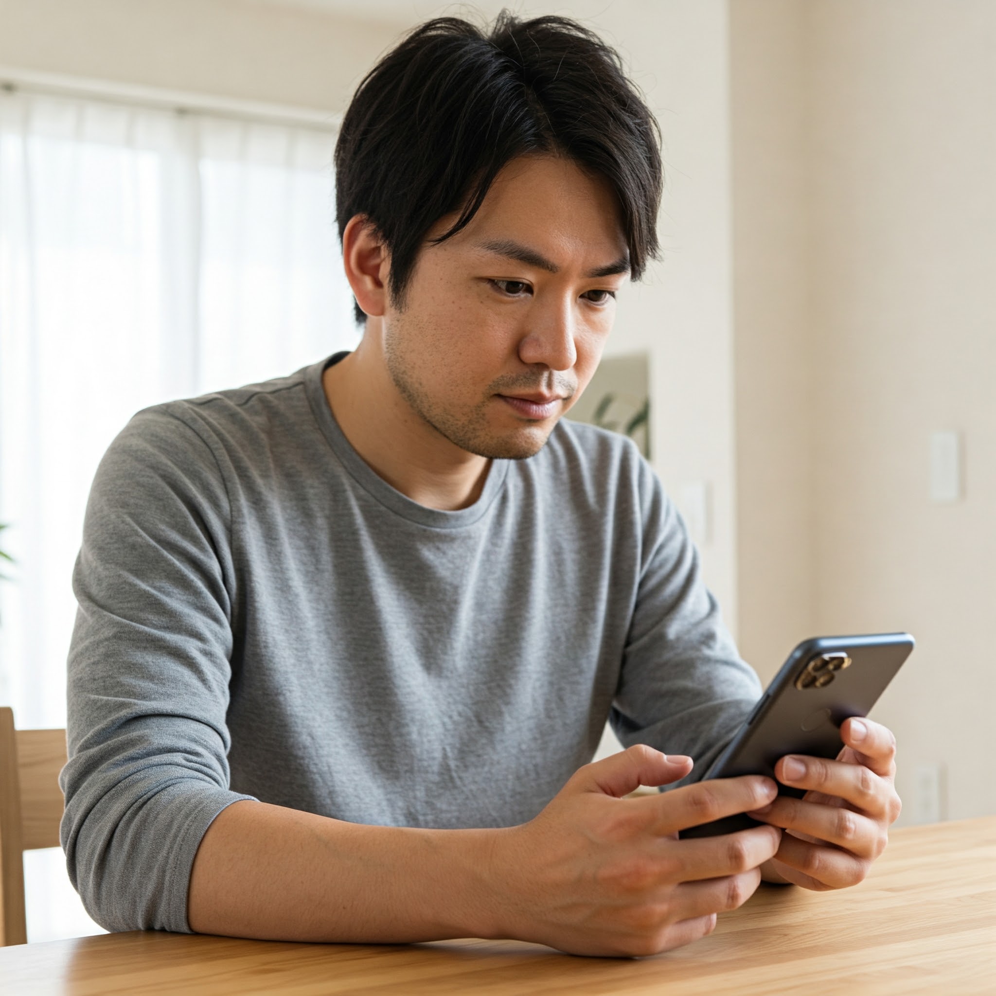 スマホと男性